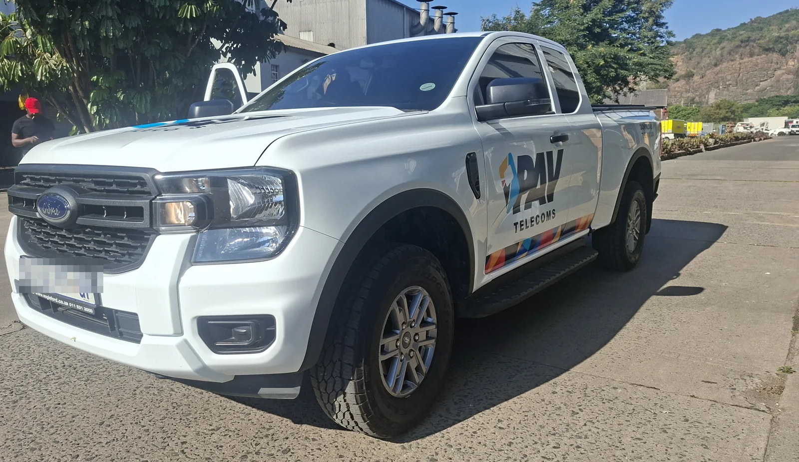PAV Telecoms Ford Ranger vehicle decal kit and branding, Durban KZN
